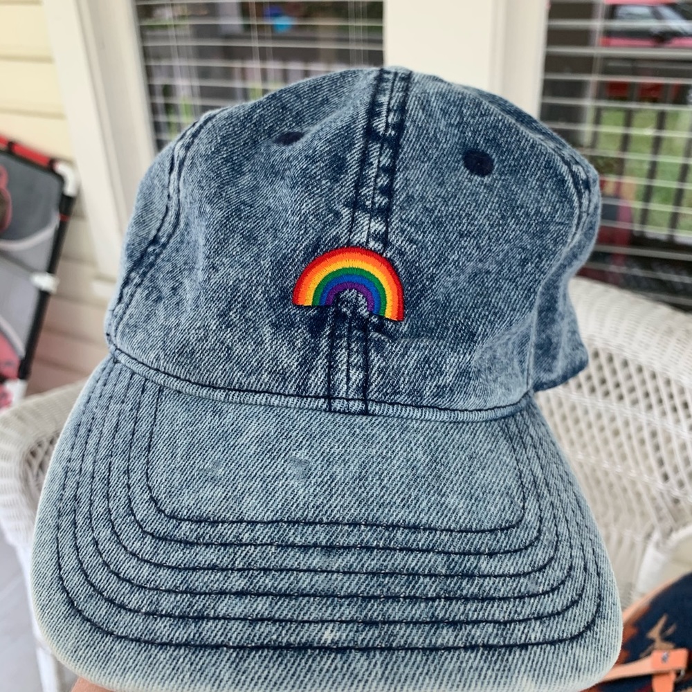 2/$20 Rainbow American eagle baseball cap denim